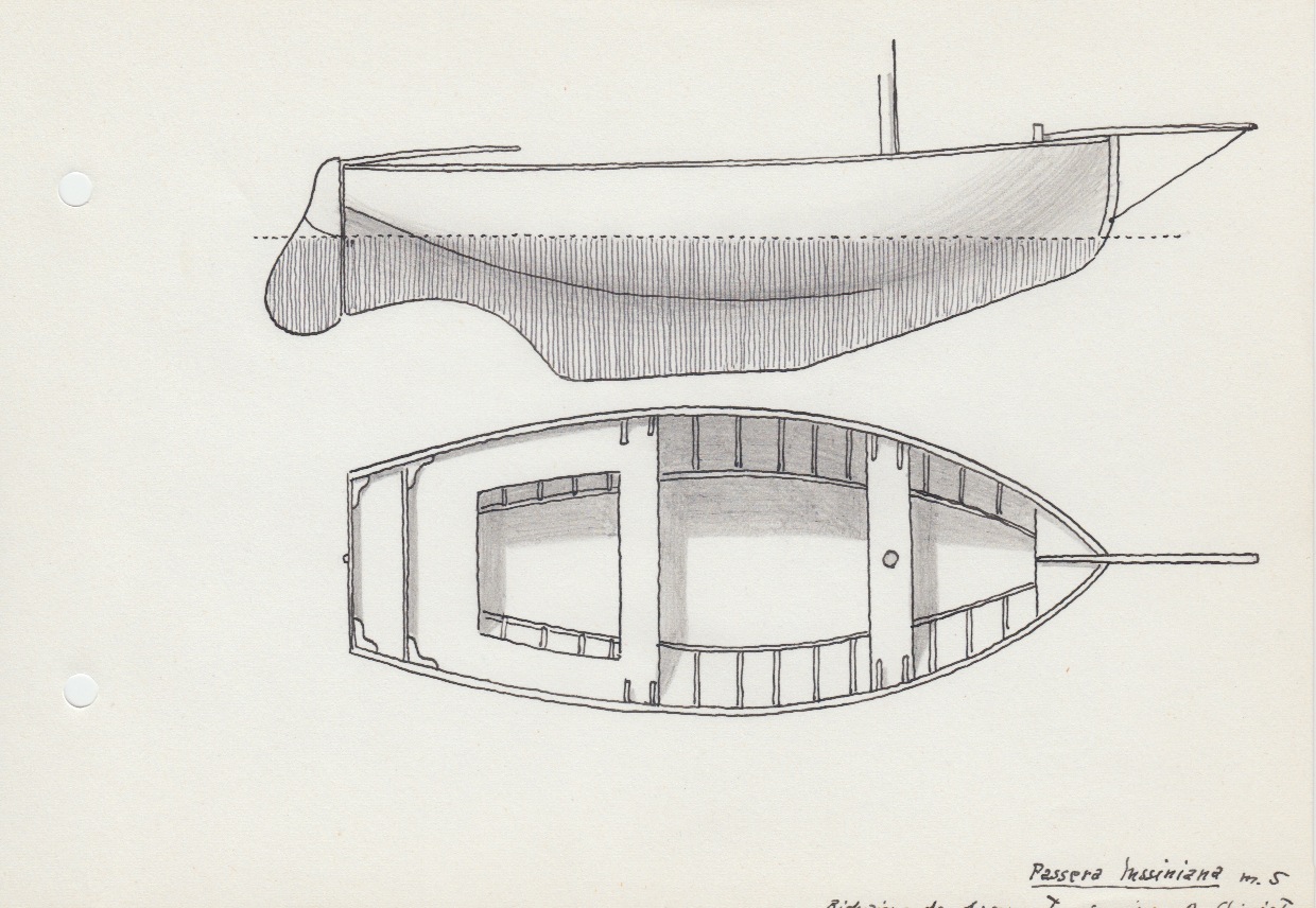 645 Passera lussiniana - riduzione da disegno tecnico ing. A. Chiggiato